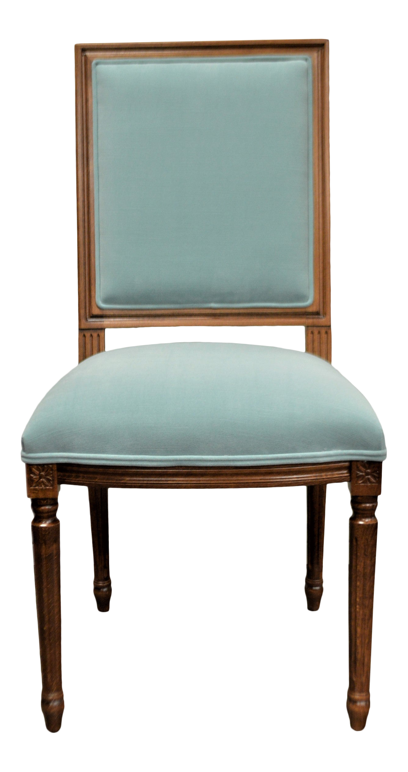 products/louis-xvi-style-square-back-dining-chair-upholstered-in-a-robin-egg-blue-washable-velvet-7587